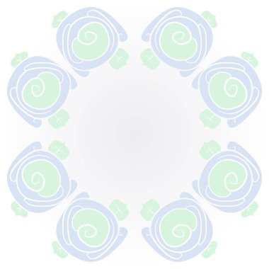 Çiçeklerle kesintisiz soyut desen, vektör arka plan