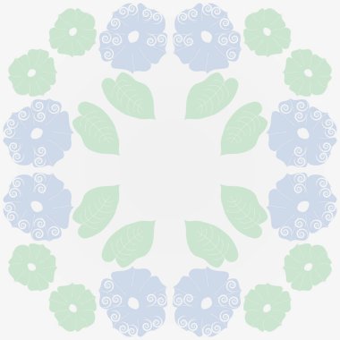 Soyut basit yaprakların kusursuz deseni