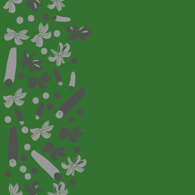 Tarçın ve anason ile soyut dikişsiz desen 