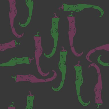 Biber ile dikişsiz soyut desen, vektör arka plan