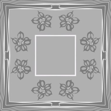 Renkli çiçekler ile Dikişsiz soyut desen