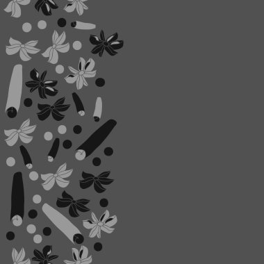 Tarçın ve anason ile soyut dikişsiz desen 