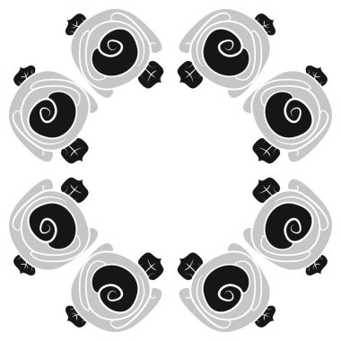 Çiçeklerle kesintisiz soyut desen, vektör arka plan