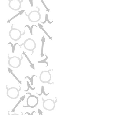 Soyut basit zodyak süsleme Dikişsiz desen