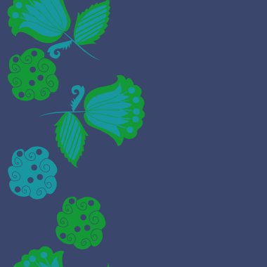 çiçekler, vektör çizim ile sanatsal seamless modeli