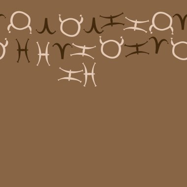 Burçların dikişsiz deseni, vektör illüstrasyonu