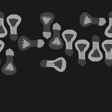 Renkli ampuller ile soyut dikişsiz desen