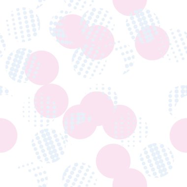 Renkli daireler ile Dikişsiz soyut desen