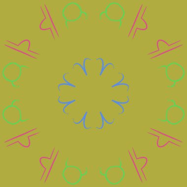 Kesintisiz soyut desen, vektör arka plan