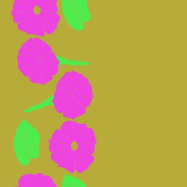 Soyut basit çiçeklerin kusursuz deseni