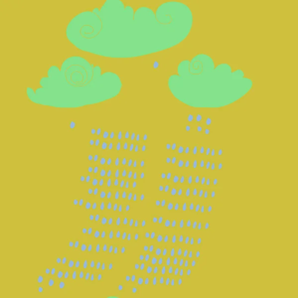 Безшовний Візерунок Абстрактних Простих Хмар — стоковий вектор