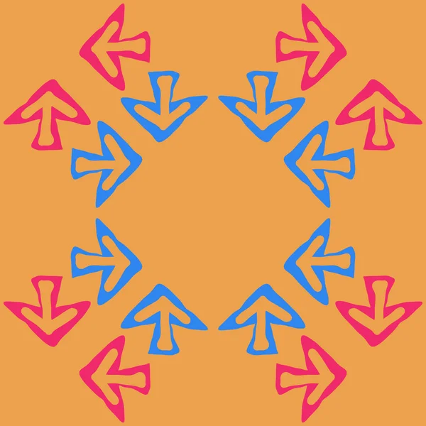 Modèle Abstrait Avec Des Flèches Signes Illustration Vectorielle — Image vectorielle