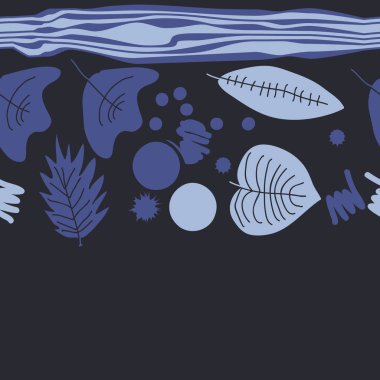 Soyut basit yaprakların kusursuz deseni