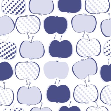 Renkli elma ile dikişsiz desen