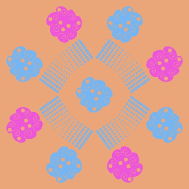 Kesintisiz soyut desen, vektör arka plan