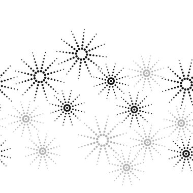 Yıldızlarla kesintisiz soyut desen, vektör arka planı