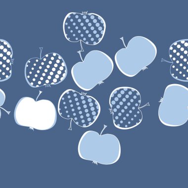 Renkli elma ile dikişsiz desen