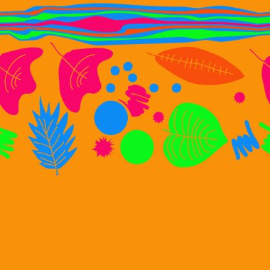 Soyut basit yaprakların kusursuz deseni