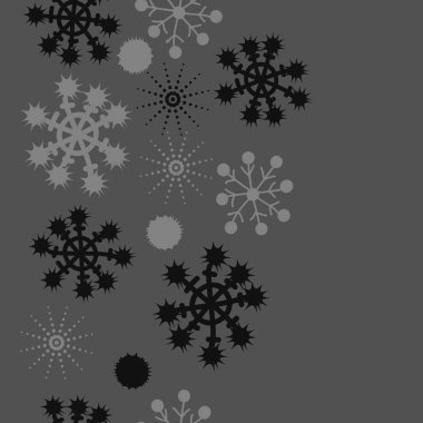 Renkli kar taneleri, vektör arka plan ile dikişsiz desen