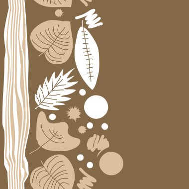 Soyut basit yaprakların kusursuz deseni