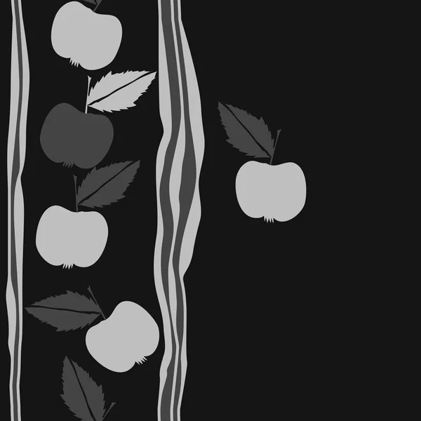 Modèle Abstrait Sans Couture Avec Des Pommes Illustration Vectorielle — Image vectorielle