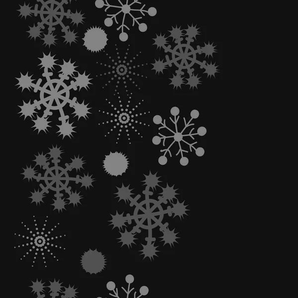 Bezešvé Vzory Barevnou Sněhovými Vločkami Vektorové Pozadí — Stockový vektor
