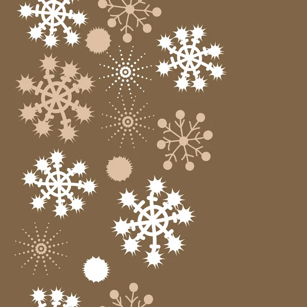 Modèle Sans Couture Avec Des Flocons Neige Colorés Fond Vectoriel — Image vectorielle