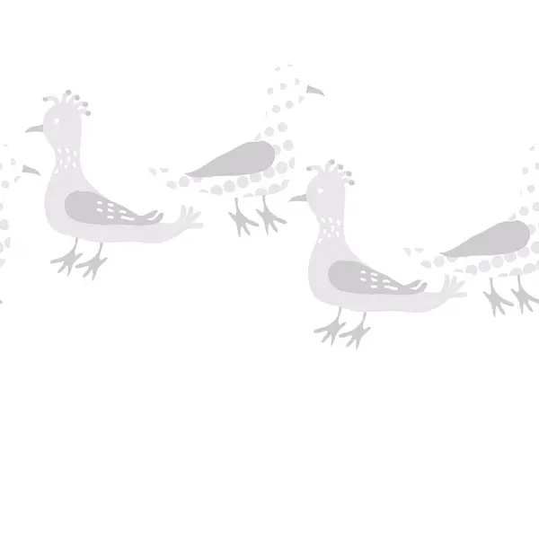 Bezešvé Vzory Barevným Ptactvem Vektorovým Pozadím — Stockový vektor