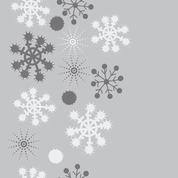 Patrón Sin Costuras Con Copos Nieve Colores Fondo Vectorial — Vector de stock