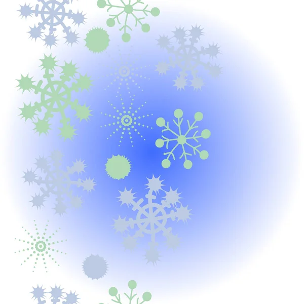 Model Fără Sudură Fulgi Zăpadă Colorați Fundal Vectorial — Vector de stoc