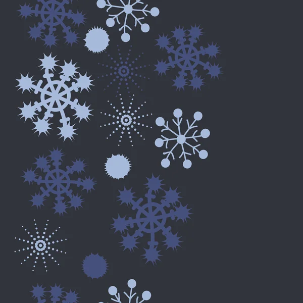 Bezešvé Vzory Barevnou Sněhovými Vločkami Vektorové Pozadí — Stockový vektor