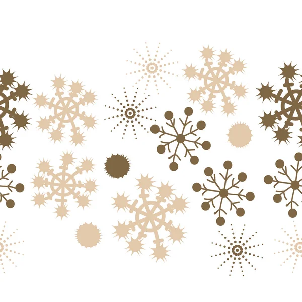 Modèle Sans Couture Avec Des Flocons Neige Colorés Fond Vectoriel — Image vectorielle