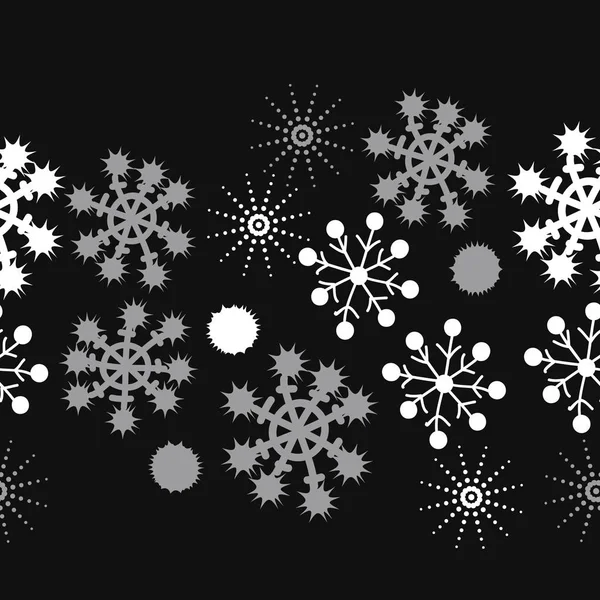 Seamless Pattern Colorful Snowflakes Vector Background — Stock Vector