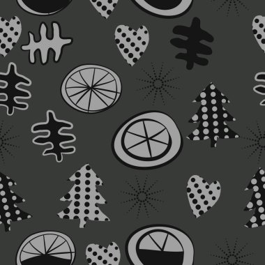 arka plan için sorunsuz Noel deseni, vektör illüstrasyon