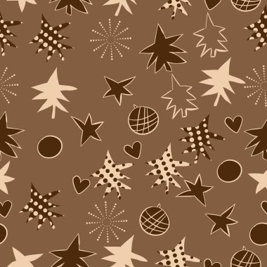 arka plan için sorunsuz Noel deseni, vektör illüstrasyon