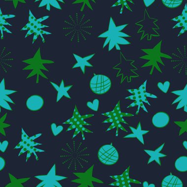 arka plan için sorunsuz Noel deseni, vektör illüstrasyon
