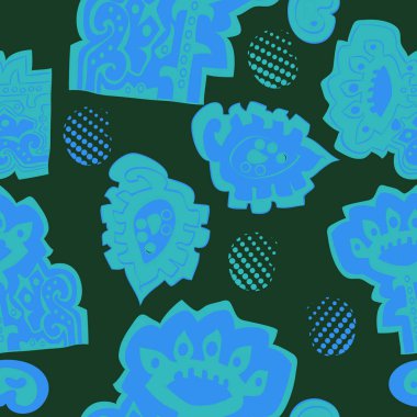 Soyut basit yaprakların kusursuz deseni