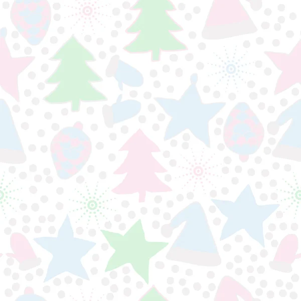Patrón Navidad Sin Costuras Para Fondo Ilustración Vectores — Archivo Imágenes Vectoriales