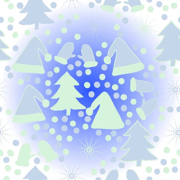 Seamless Christmas Pattern Background Vector Illustration — Stock Vector