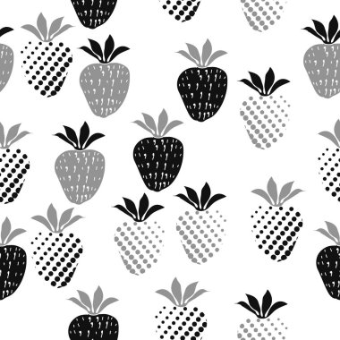 Renkli çilek ile dikişsiz desen