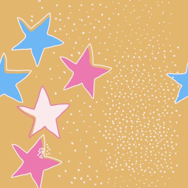 Noktalı arka planda Noel yıldızları