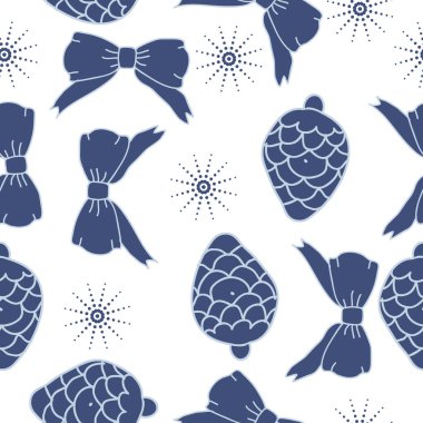 arka plan için sorunsuz Noel deseni, vektör illüstrasyon