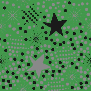 kutlama yıldız dikişsiz desen, vektör illüstrasyon