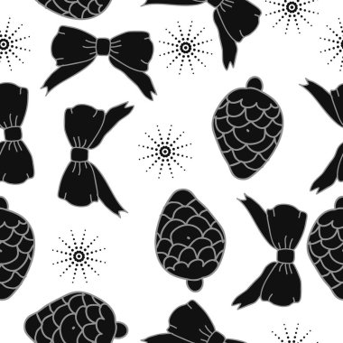 arka plan için sorunsuz Noel deseni, vektör illüstrasyon