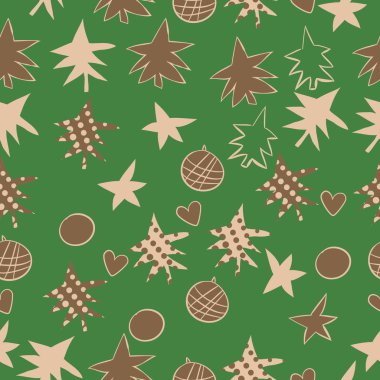 arka plan için sorunsuz Noel deseni, vektör illüstrasyon