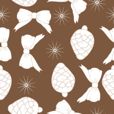 arka plan için sorunsuz Noel deseni, vektör illüstrasyon