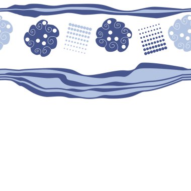 çiçek motifi ile dikişsiz desen, vektör illüstrasyon