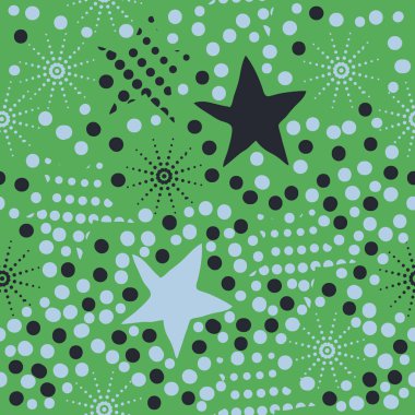 kutlama yıldız dikişsiz desen, vektör illüstrasyon