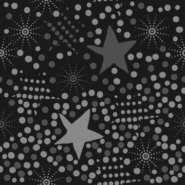 kutlama yıldız dikişsiz desen, vektör illüstrasyon