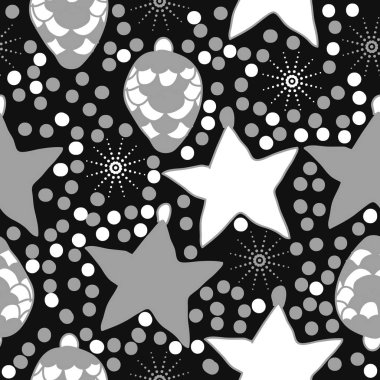 arka plan için sorunsuz Noel deseni, vektör illüstrasyon